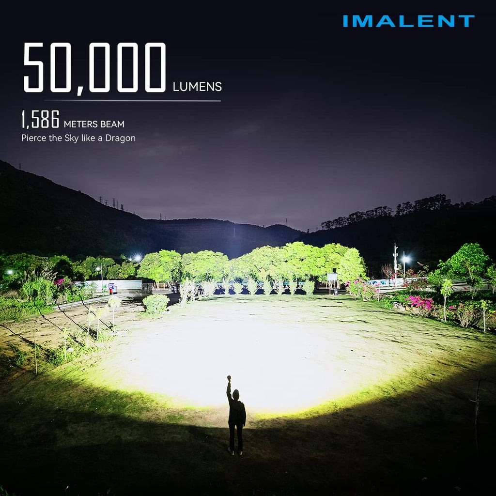 Rechargeable Flashlight 50000 Lumens with Cree XHP 70.2 LEDs A4891