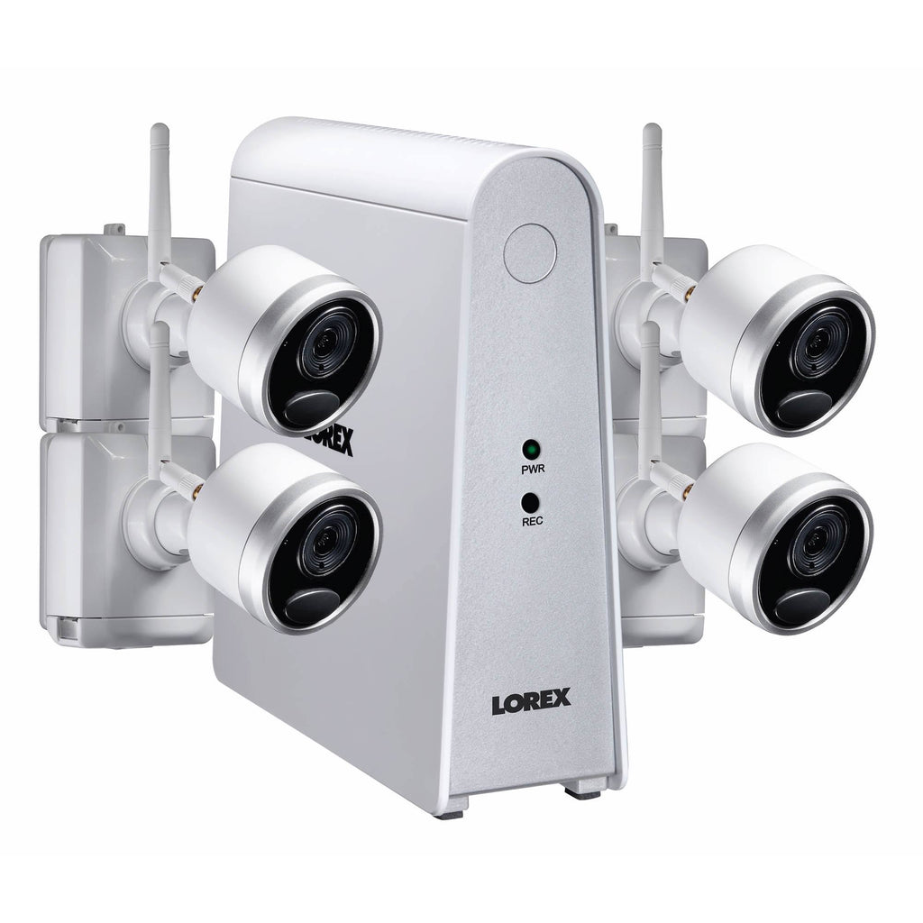 6-Channel Wire-Free HD Security System with 4 Cameras B958