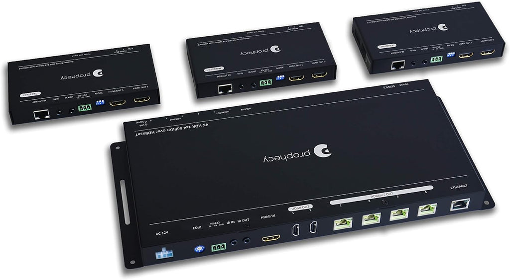 1x4 HDMI Extender Splitter 1080p Over Cat5e/Cat6/Cat7 Ethernet Cable B37969