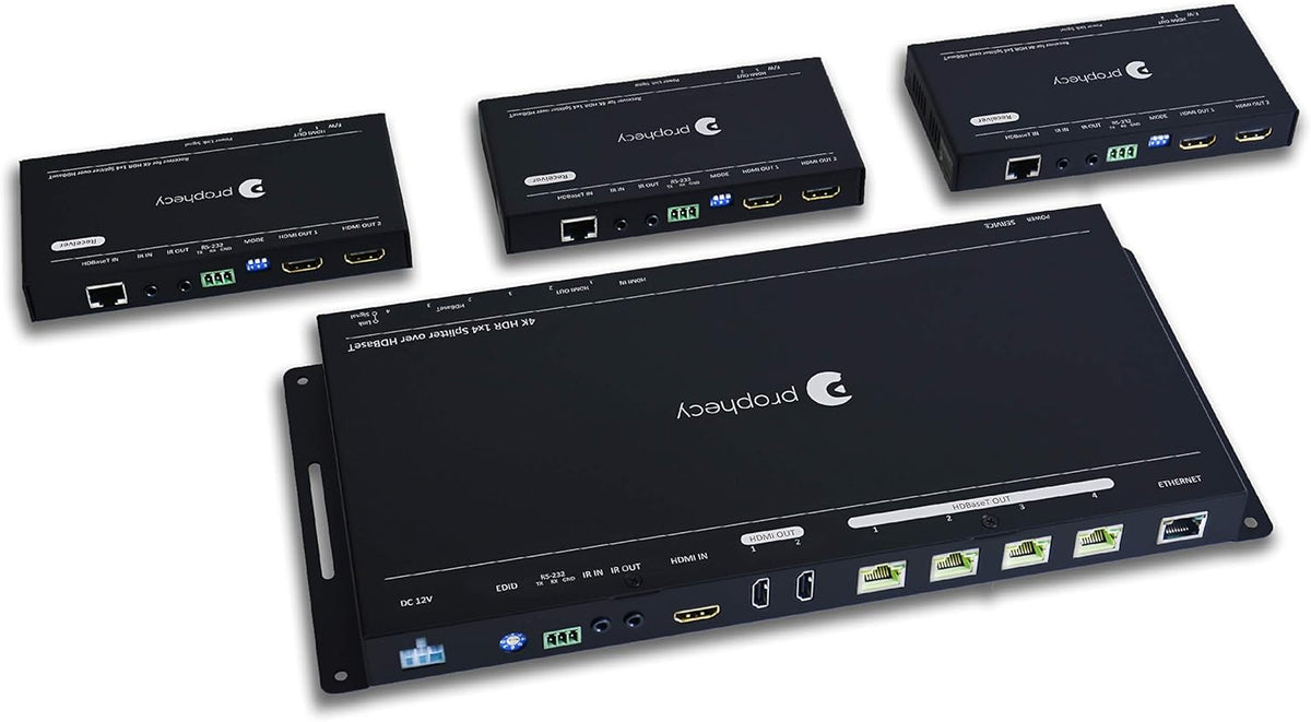 1x4 HDMI Extender Splitter 1080p Over Cat5e/Cat6/Cat7 Ethernet Cable B37969