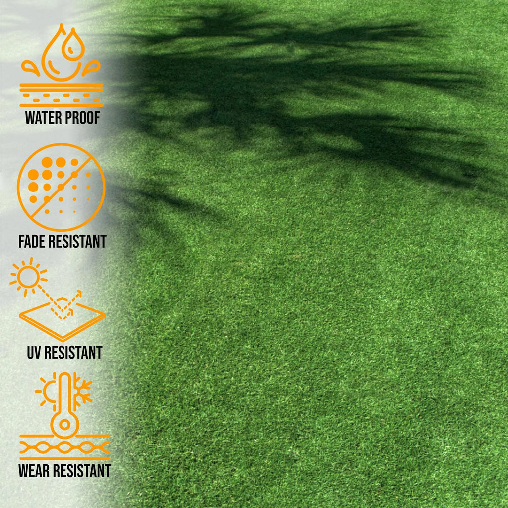 6'6" x 28' Green Artificial Turf Golf Hitting Mat U619261