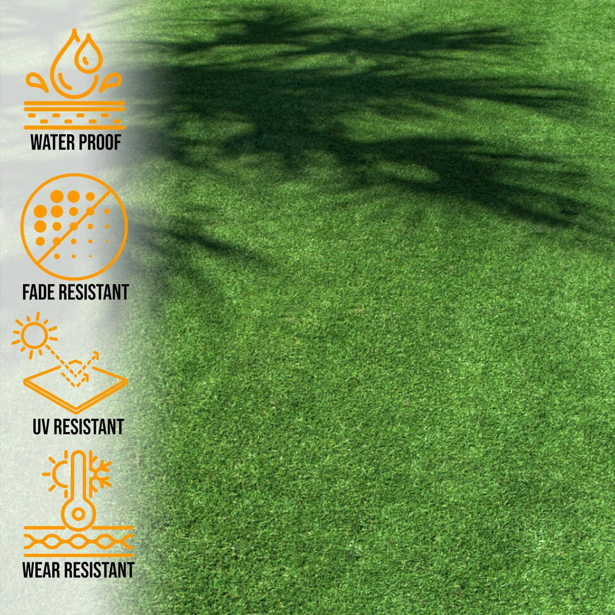 6'6" x 28' Green Artificial Turf Golf Hitting Mat U619261