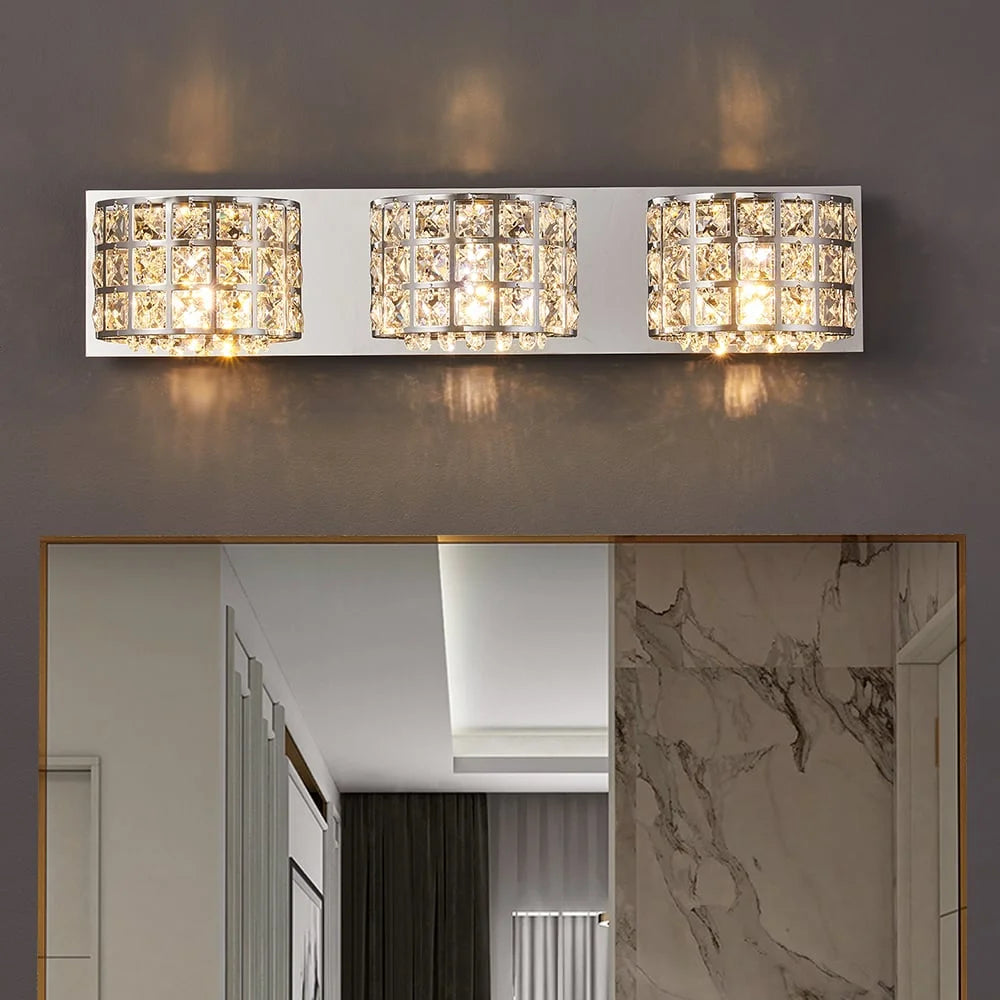 Chrome 3-Light Bath Vanity Wall Light H411