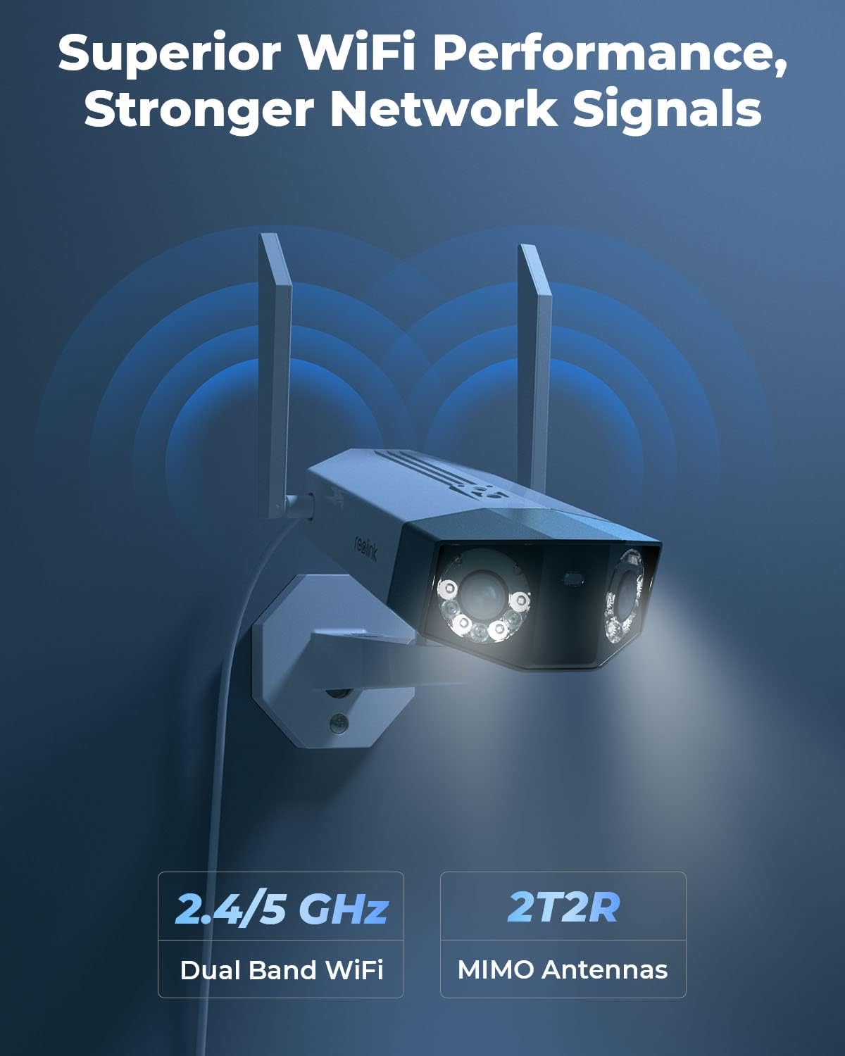 2K 4MP Outdoor WiFi Camera with Color Night Vision K8125