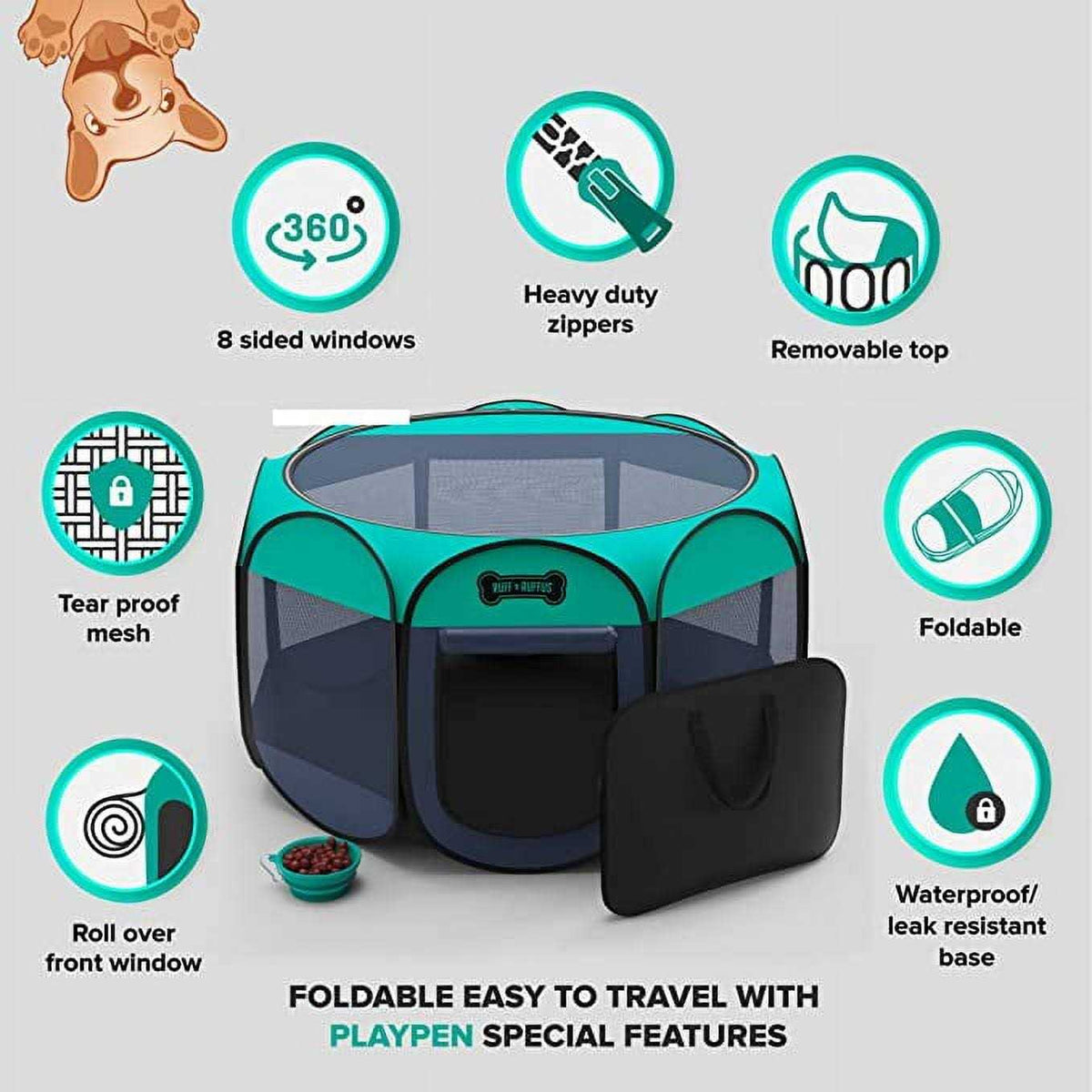 Foldable Pet Playpen P690616