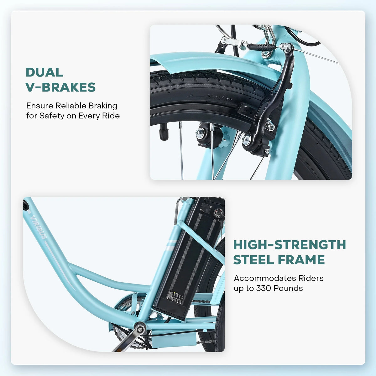 24" 250W Electric Tricycle with 36V 13Ah Battery Green D932