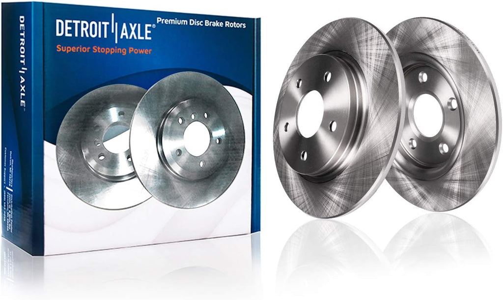 330mm Front and 328mm Rear Disc Rotors with Brake Pads 10pc Set W843