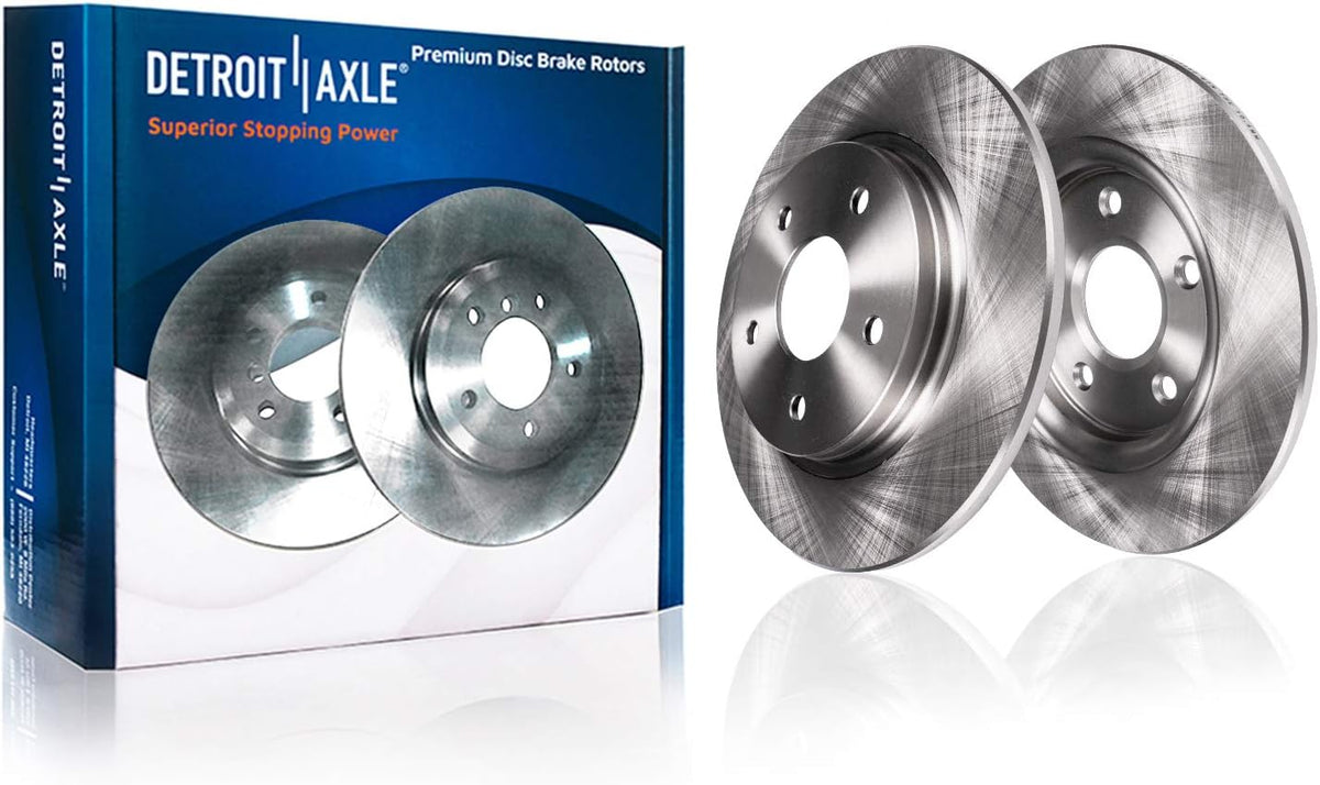 330mm Front and 328mm Rear Disc Rotors with Brake Pads 10pc Set W843