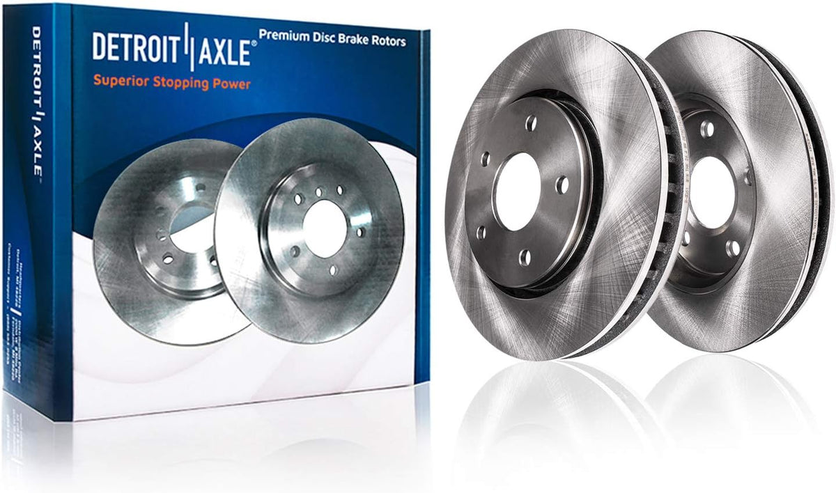 330mm Front and 328mm Rear Disc Rotors with Brake Pads 10pc Set W843