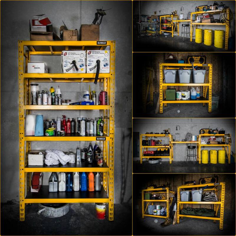 Yellow 3-Tier Steel Storage Shelving Unit S24401