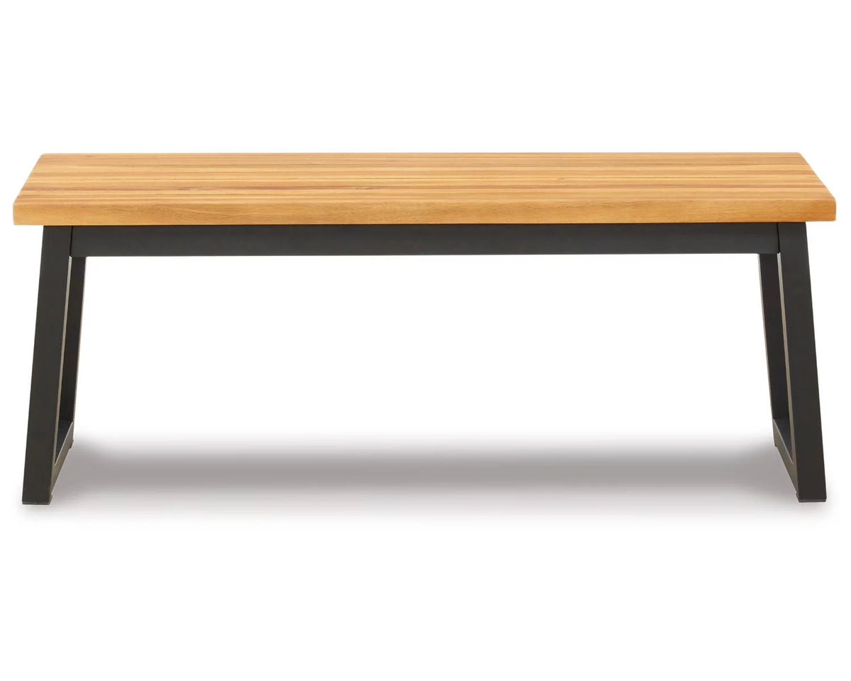 Outdoor Dining Table Set (Set of 3) Brown/Black Q797