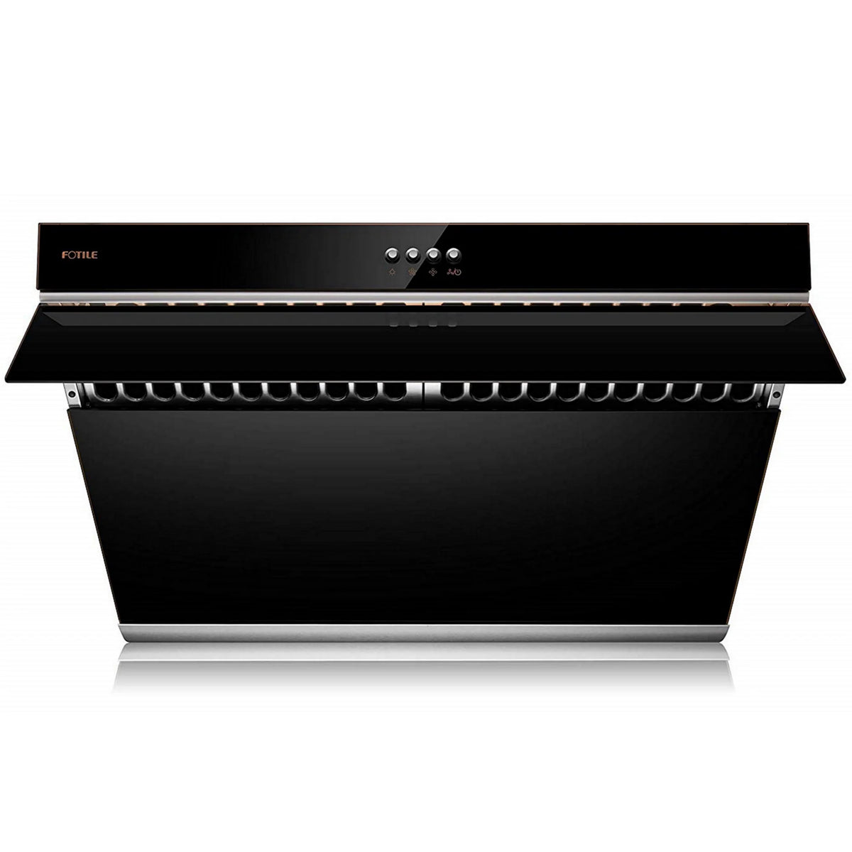 30 in. 850 CFM Slant Vent Range Hood with Push Buttons in Onyx Black B2276