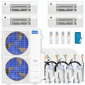 45,000 BTU 4 Zone Ceiling Cassette Ductless Air Conditioner and Heat Pump G996805