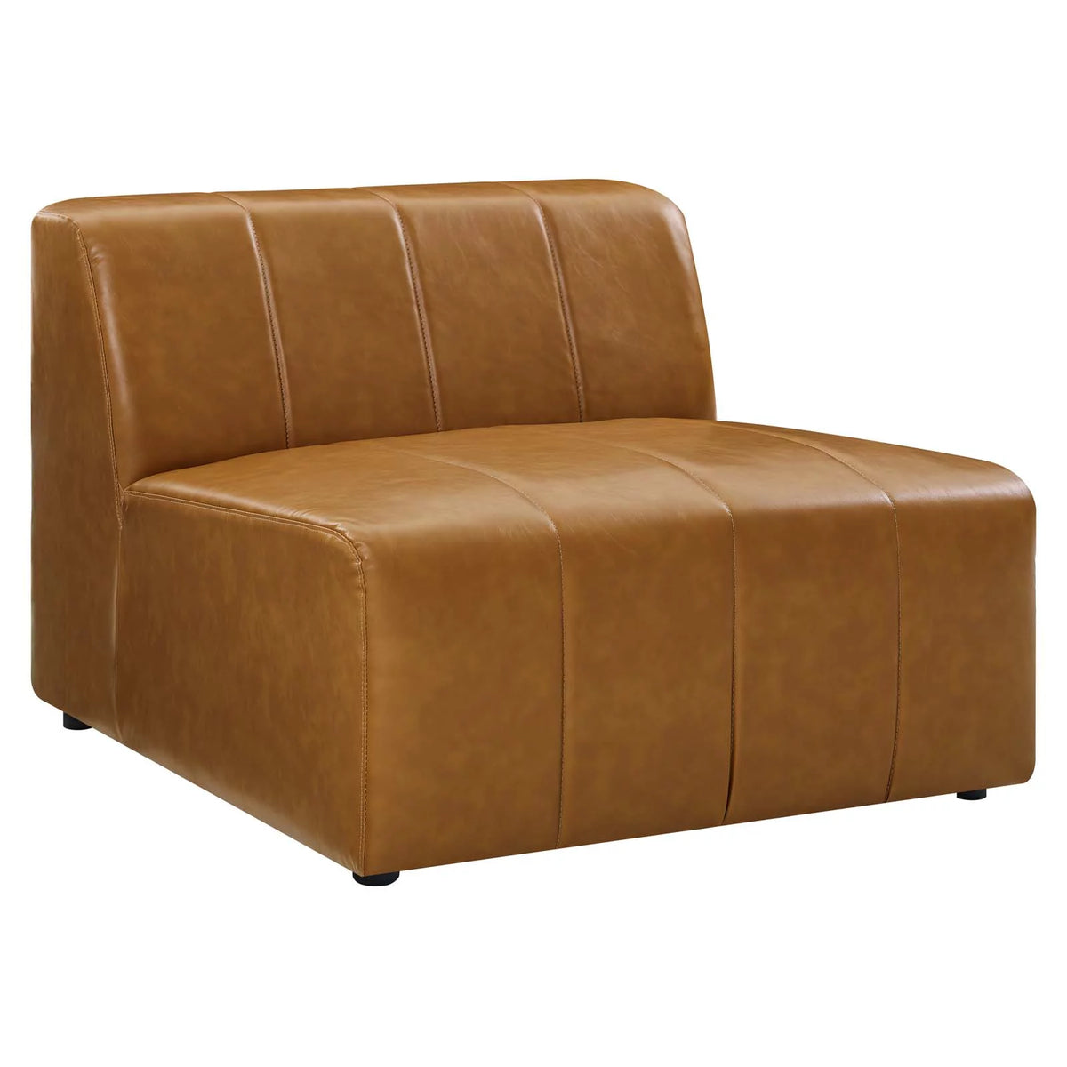 Vegan Leather 4-Piece Sectional Sofa Y32969