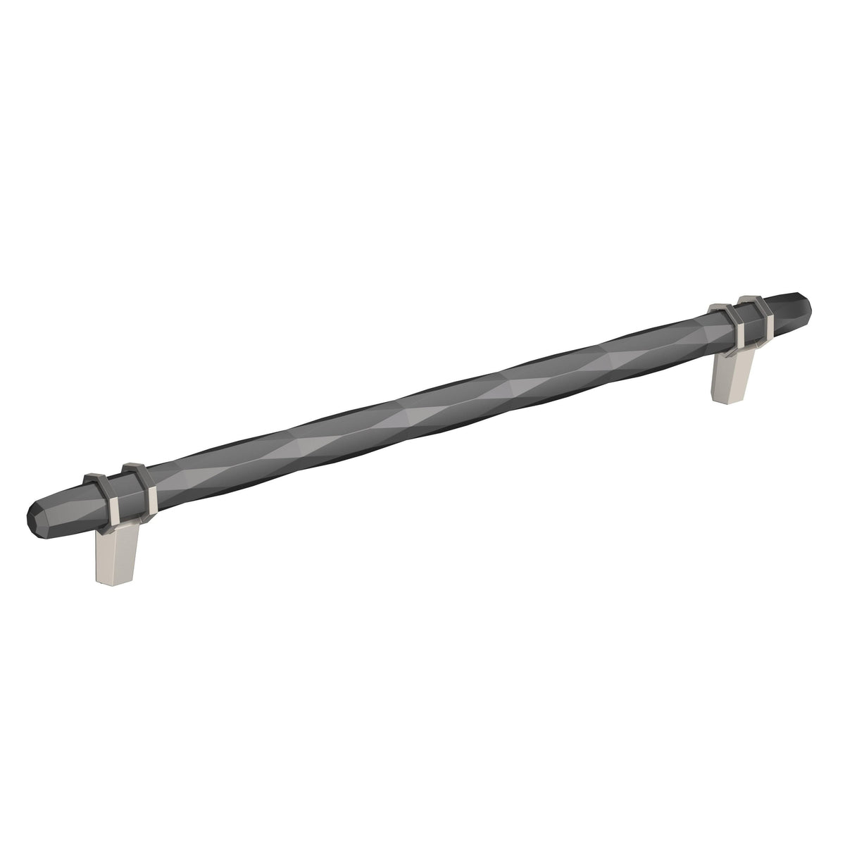 Black Chrome/Satin Nickel Cabinet Pull I963
