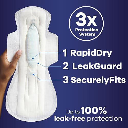 20 Count Heavy Overnight Maxi Pads with Wings F518