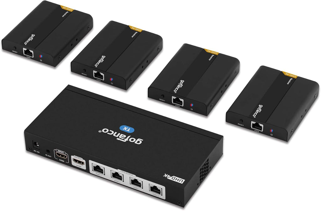 1x4 HDMI Extender Splitter 1080p Over Cat5e/Cat6/Cat7 Ethernet Cable B37969