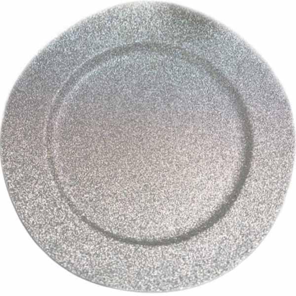 24 Pcs Silver Round Charger Plates M779
