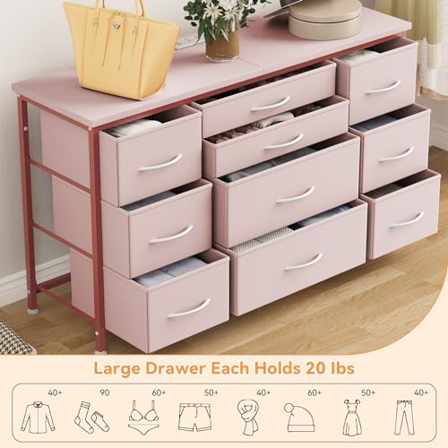 Black 10 Drawer Dresser with Power Outlet O82968