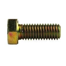 5/8-11 x 3 1/4 Hex Cap Screw Grade 5 Zinc Yellow Plated Steel, 25 pcs U47661