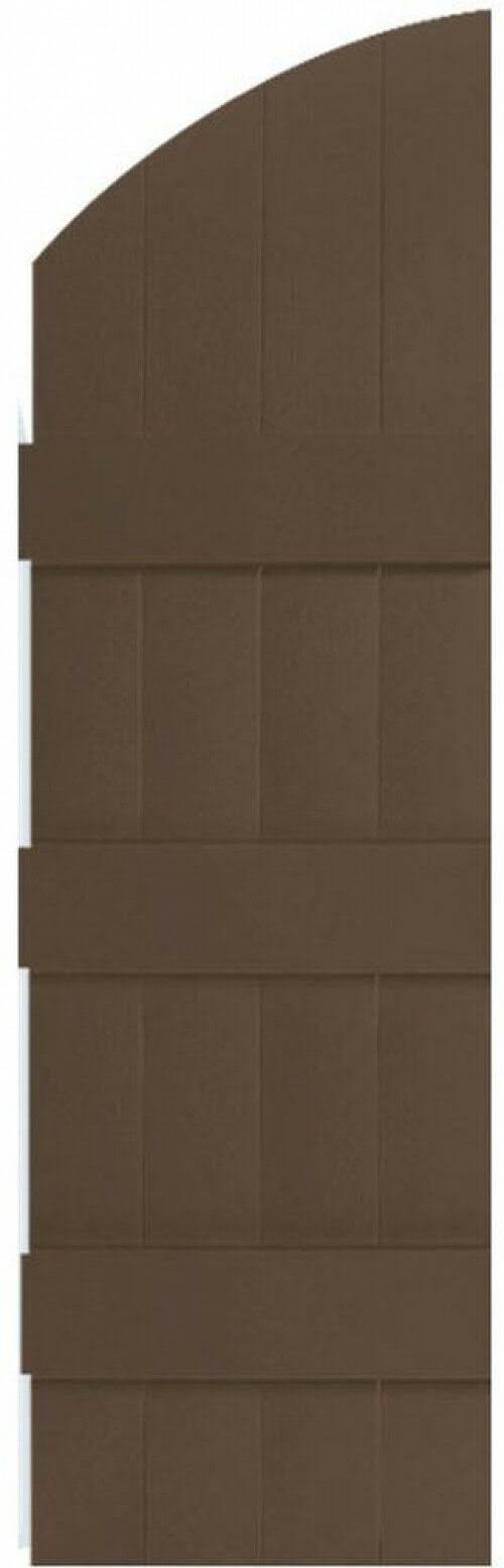 14 inchw x 73 inchh Vinyl Shutters with Archtop N34422