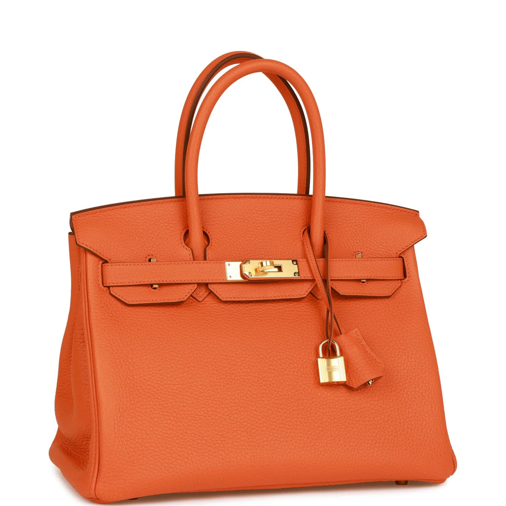 Orange Clemence Leather Handbag N762156