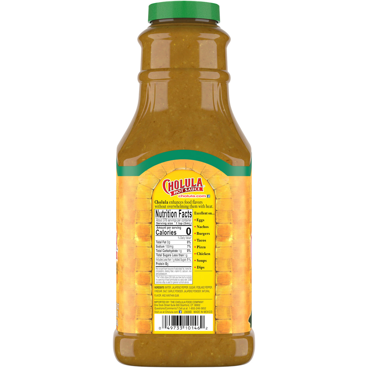 Green Pepper Hot Sauce, 64 fl oz V714895