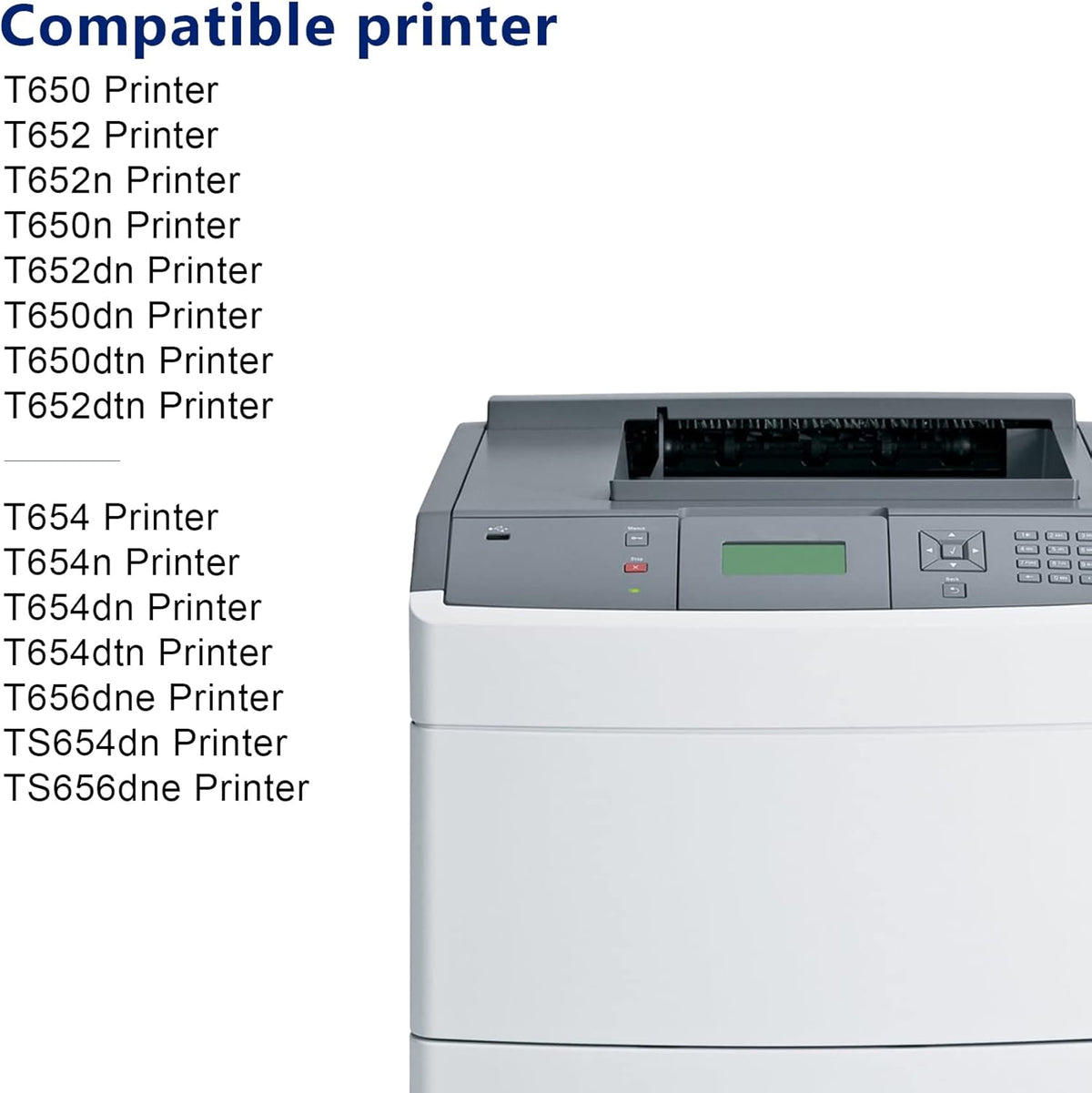 Compatible T650 Toner Cartridge 1 Pack Black P423468