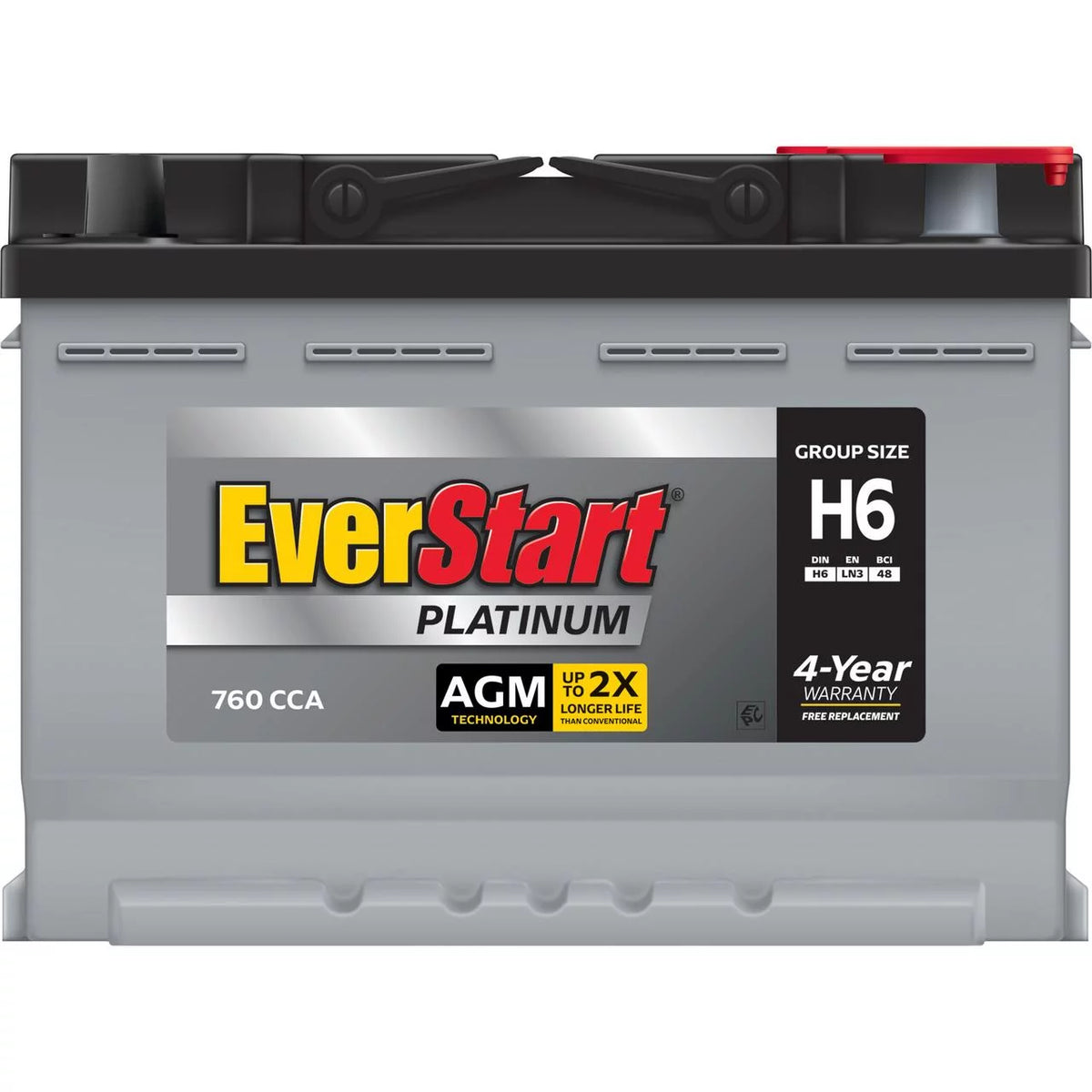 Group Size H6 12 Volt 760 CCA AGM Automotive Battery N517649