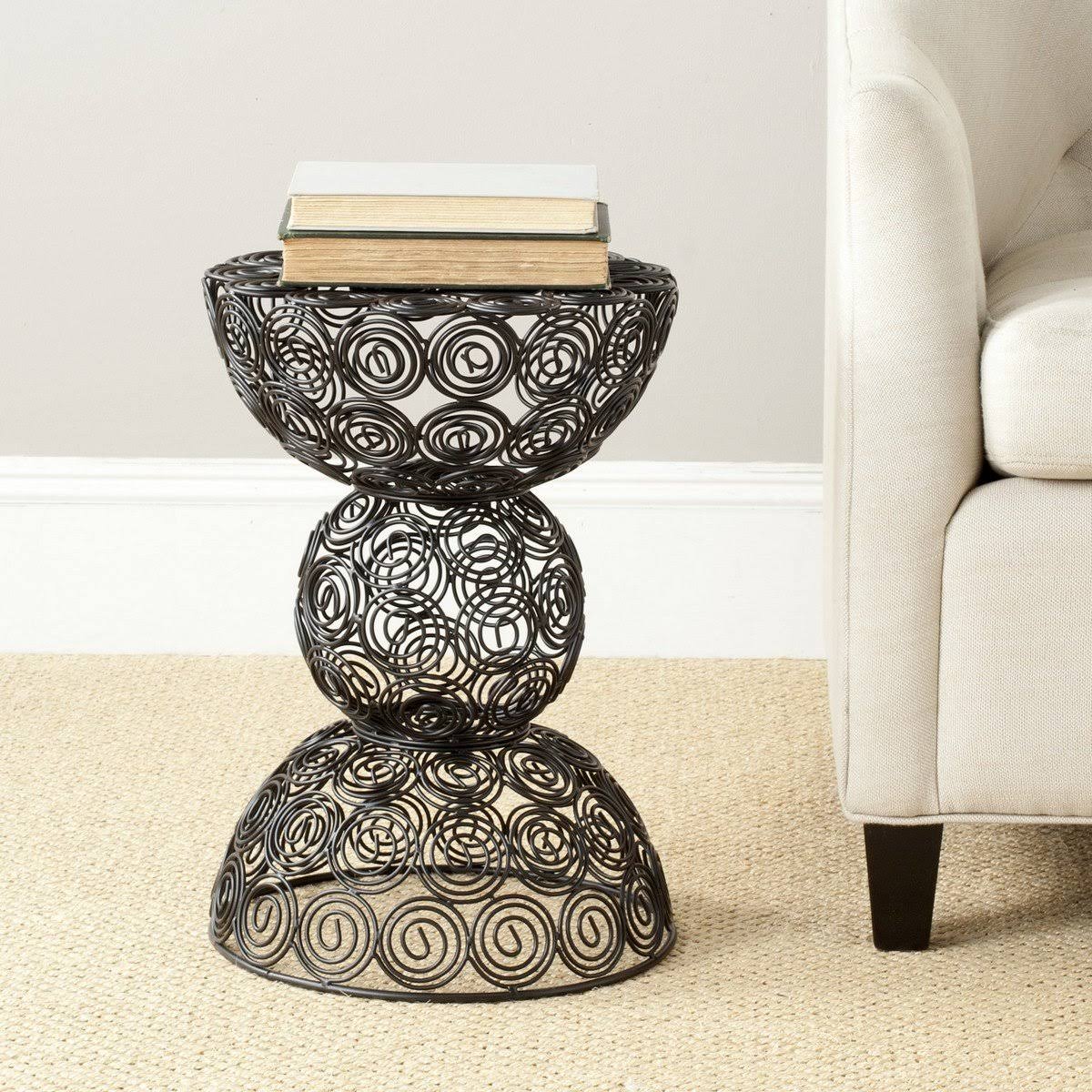 Dark Blue Iron Wire Stool P3502