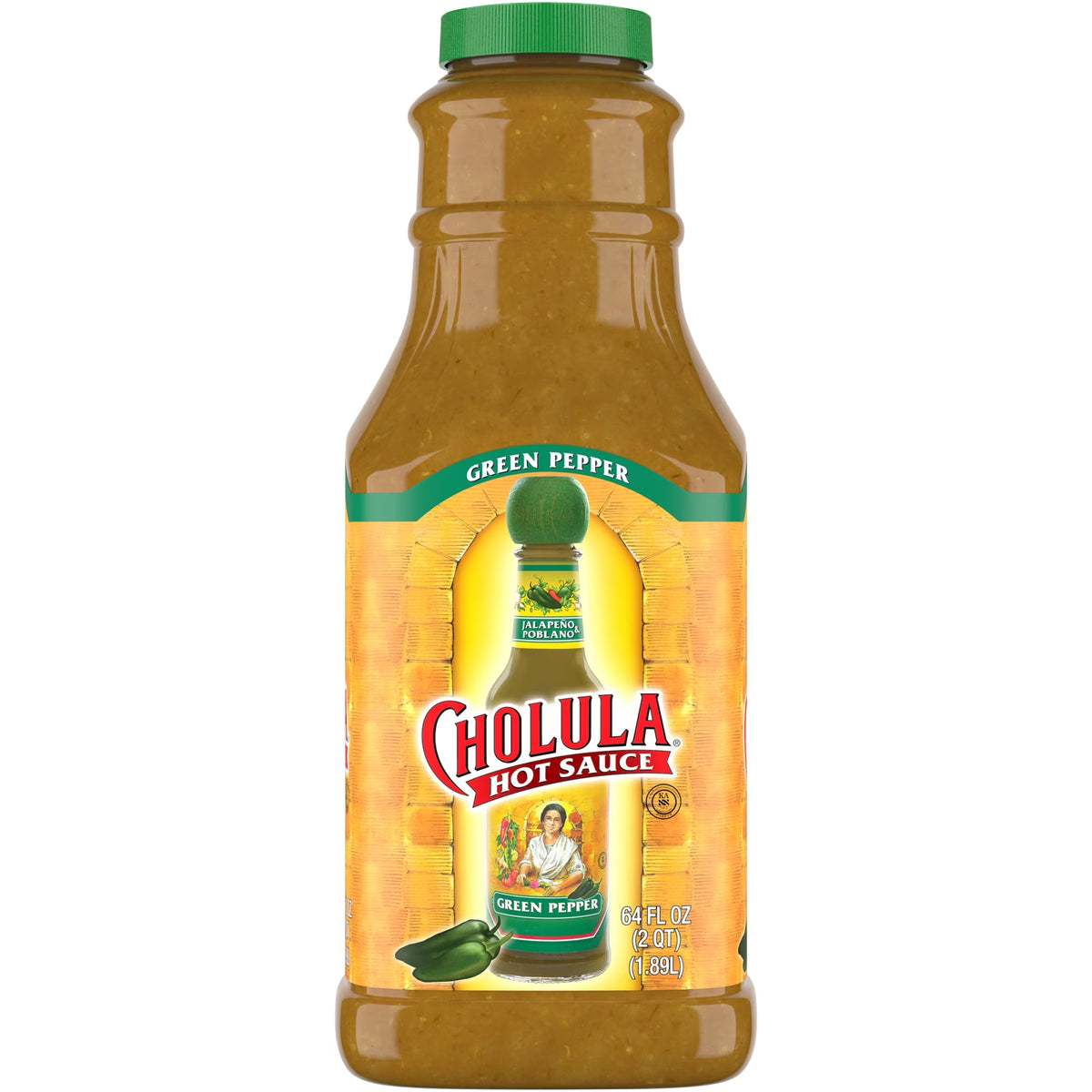 Green Pepper Hot Sauce, 64 fl oz V714895
