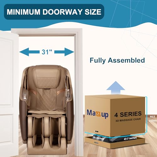 3D Massage Chair Full Body Zero Gravity Shiatsu Recliner with Heating SL Track C6084
