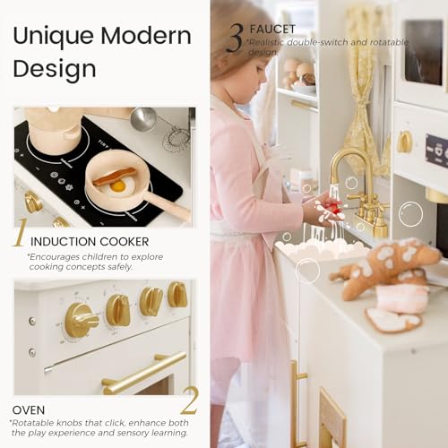 Wooden Play Kitchen Set P280121