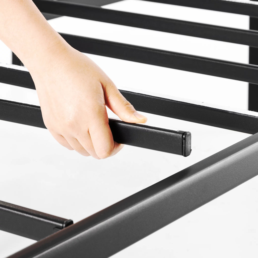 14" Black Metal Platform Bed Frame W444518