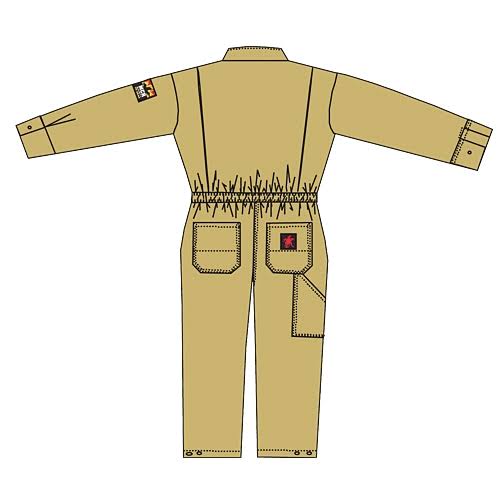Tan Contractor FR Coverall R929