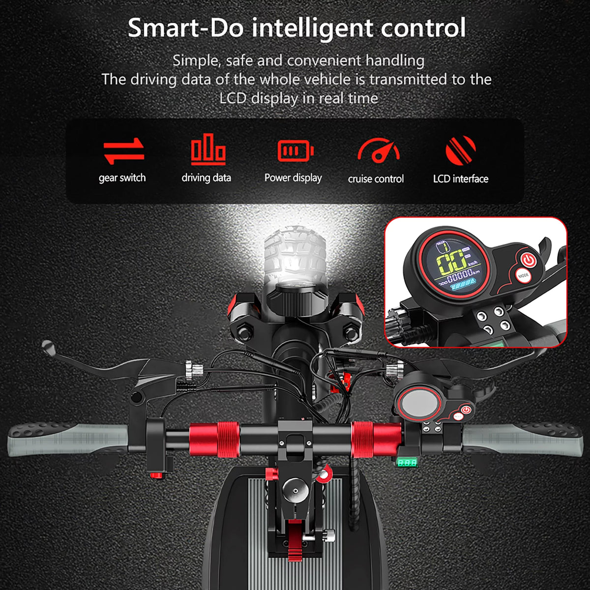 Foldable Electric Scooter with Seat L476135
