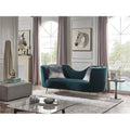 Green Curved Metal Legs Two Person Chaise Sofa B252316