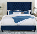 Navy Cal King Bed H2267