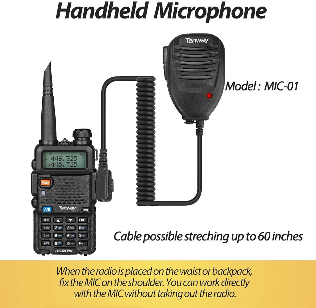 UV-5R Pro 8W Dual Band Two Way Radio 2Pack with Programming Cable P76399