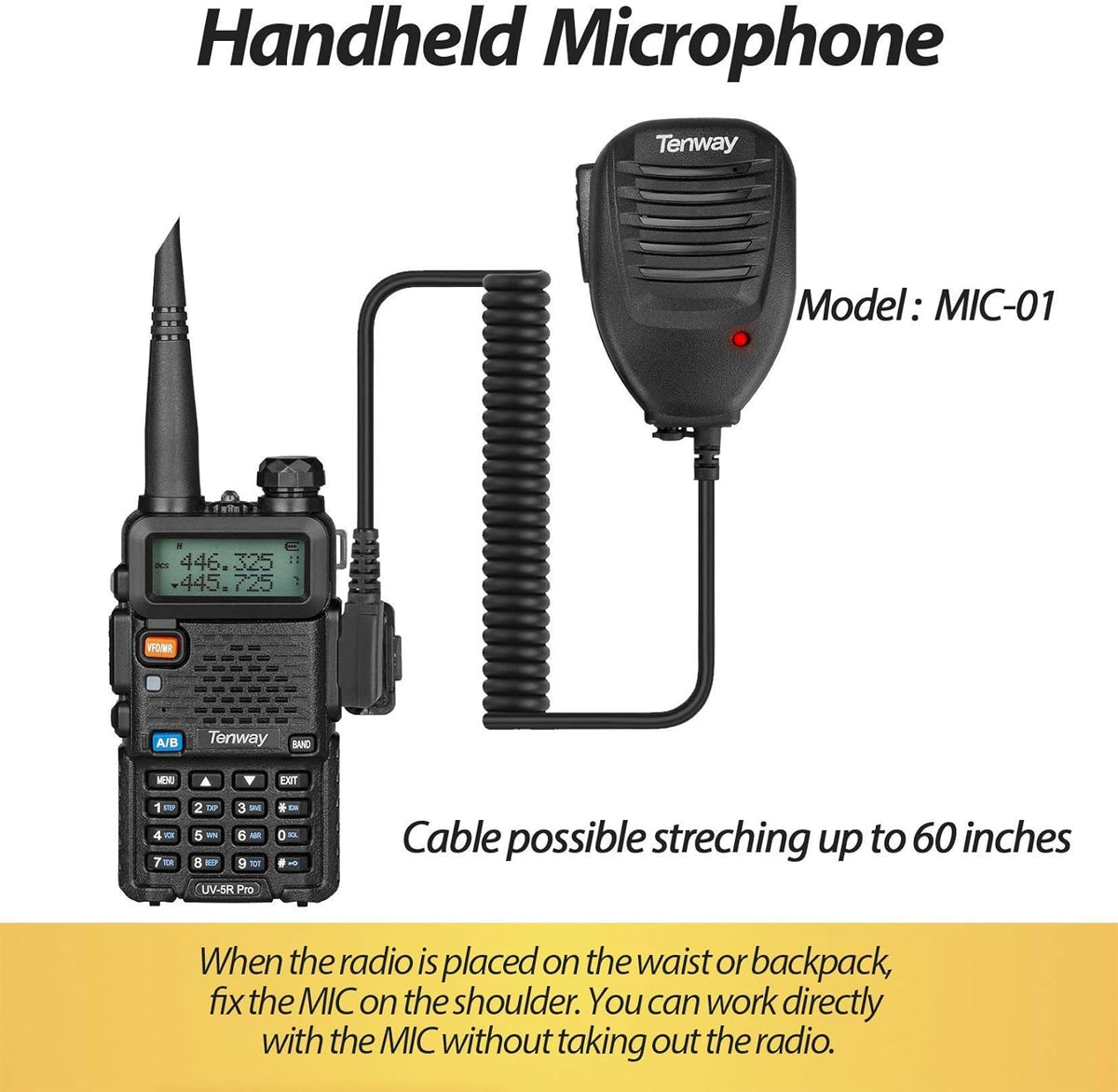 UV-5R Pro 8W Dual Band Two Way Radio 2Pack with Programming Cable P76399