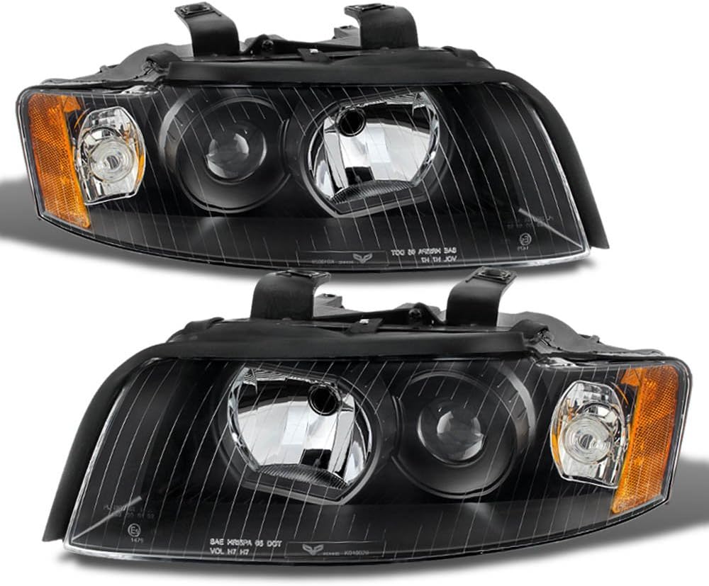 Black Projector Headlight Replacement Left+Right K558
