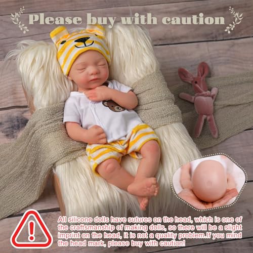 16 Inch Full Platinum Silicone Reborn Baby Doll V45989