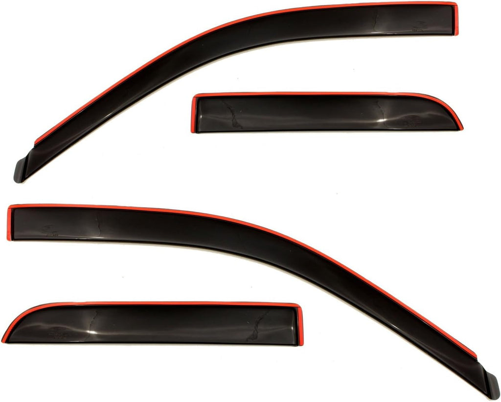 Dark Smoke Side Window Deflector 4-Piece Set R969