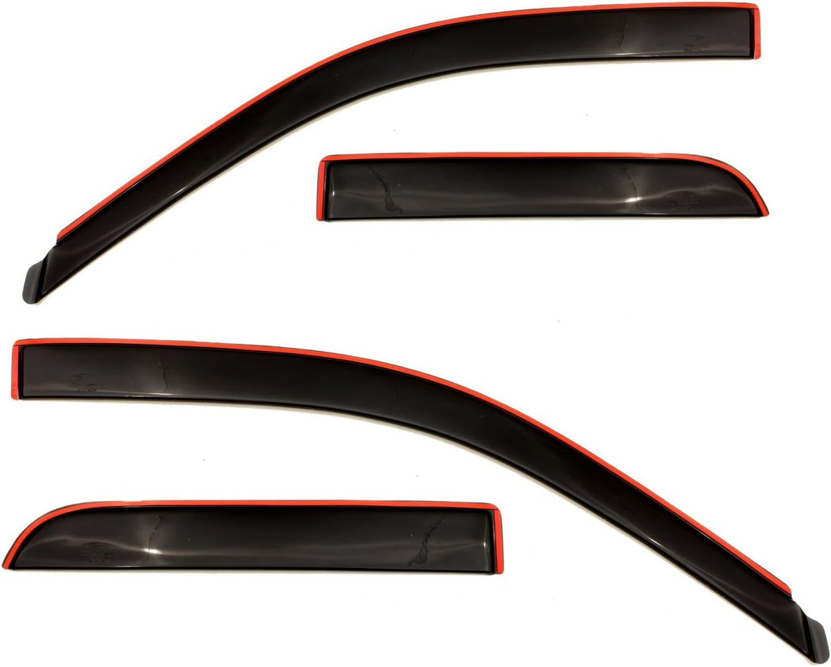 Dark Smoke Side Window Deflector 4-Piece Set R969