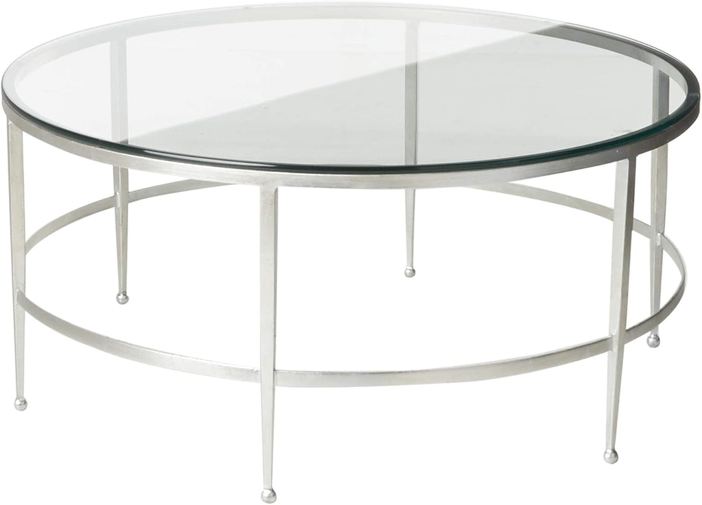Antique Gold Glass Cocktail Table I72294