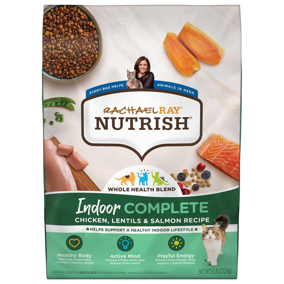 Chicken with Lentils & Salmon Dry Cat Food K474