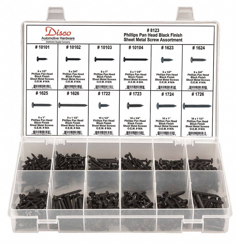 Black Sheet Metal Screw Asst, 420 PC S9912