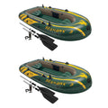 3 Person Inflatable Boat Set with Oars & Pump (2 Pack) E8614