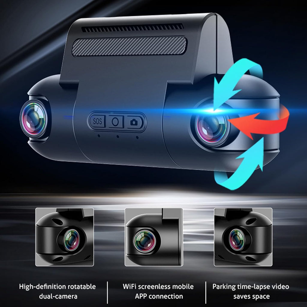 1080P FHD Front and Rear Dash Cam with 170° Wide Angle L78915
