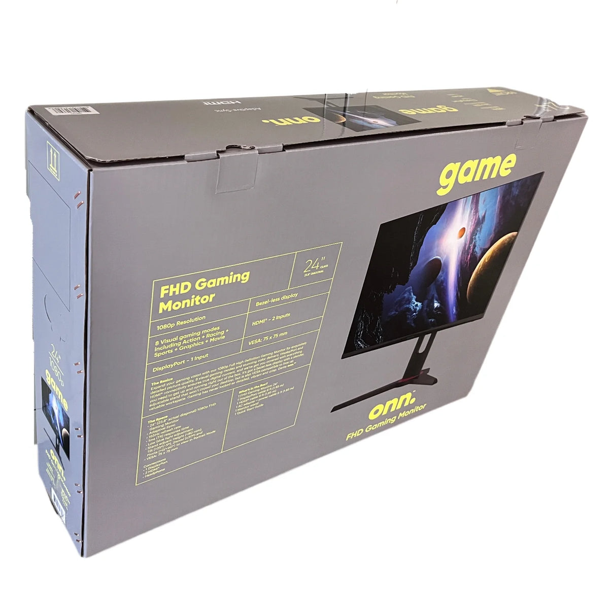 24" FHD 165hz 1ms Gaming Monitor, Black W86900